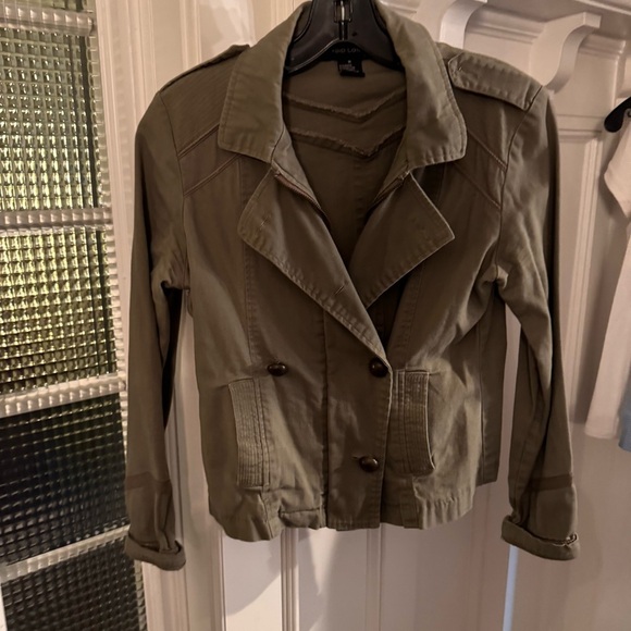 Radio London Women’s Army Green Jacket Zip Up & Button Size Medium - Picture 2 of 15